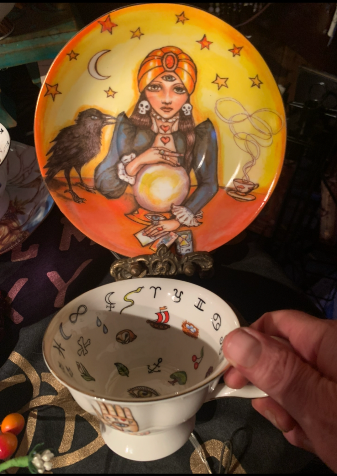 Fortune teller Limited edition Divination tea cup and saucer