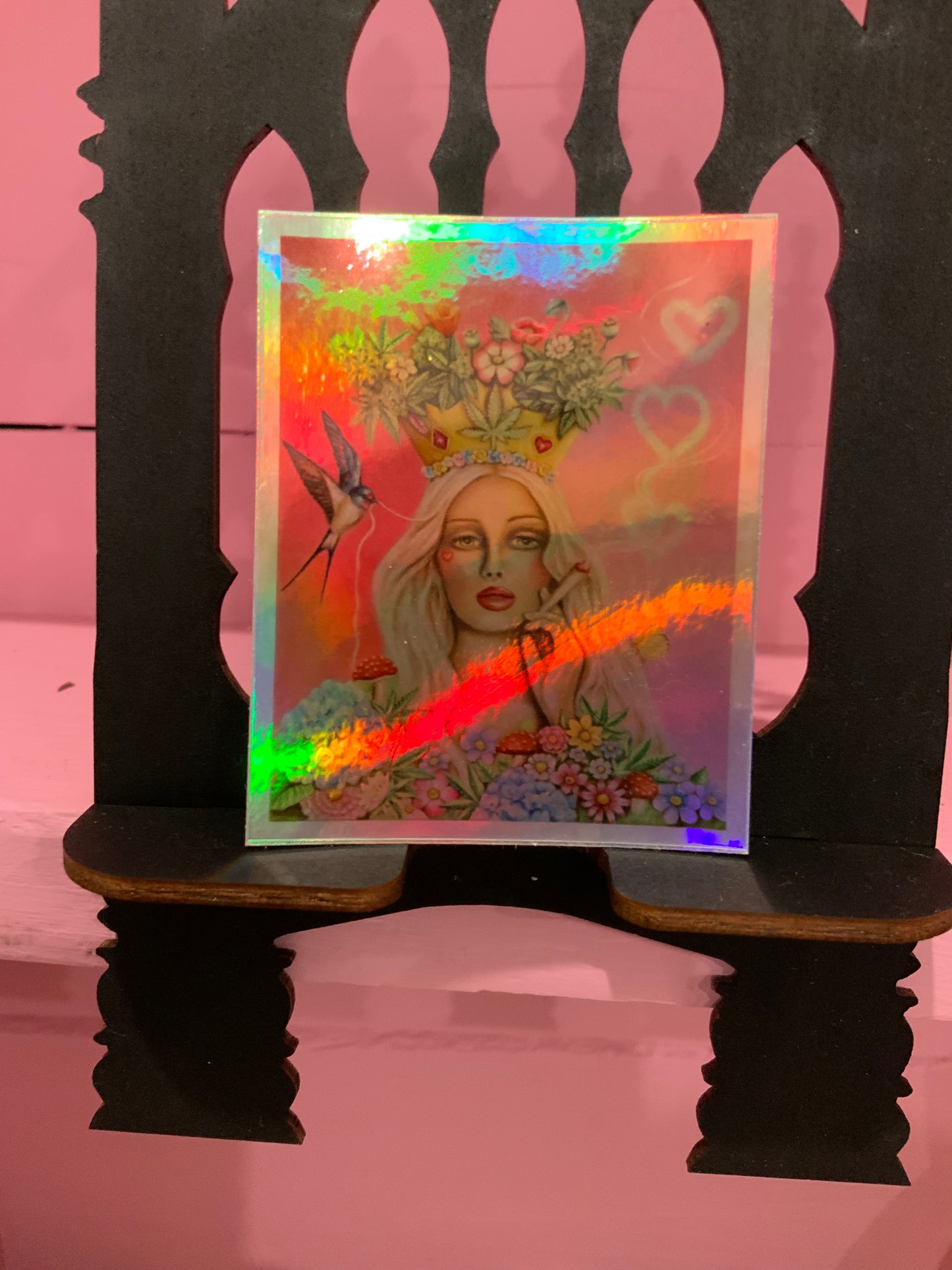 Lola Loves Weed ホログラフィック ステッカー