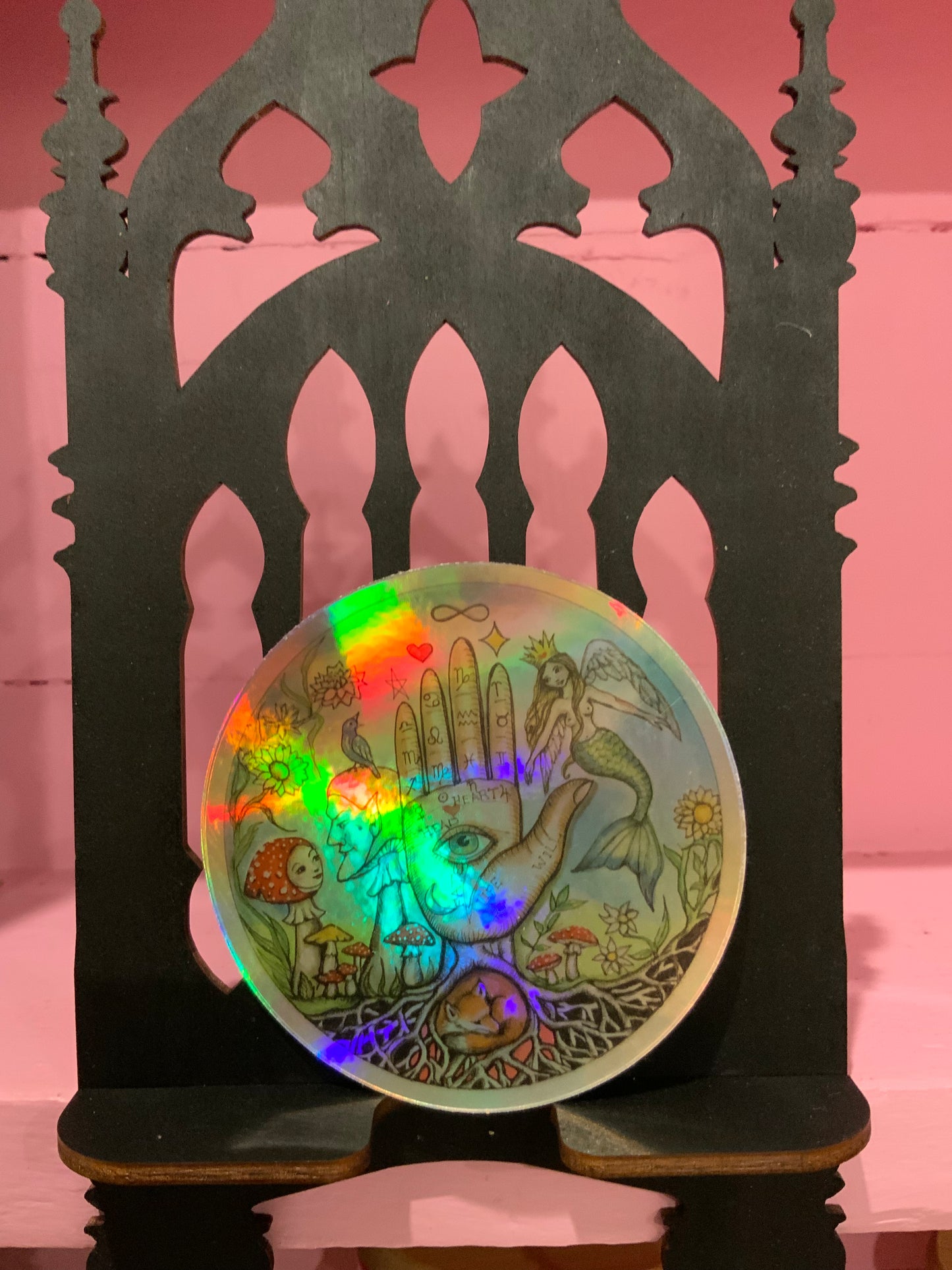 マジックガーデン ホログラフィック ラウンドステッカー