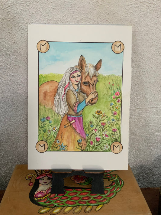 Ehwaz - Gna [ from the Norse Goddess Rune Oracle Deck]