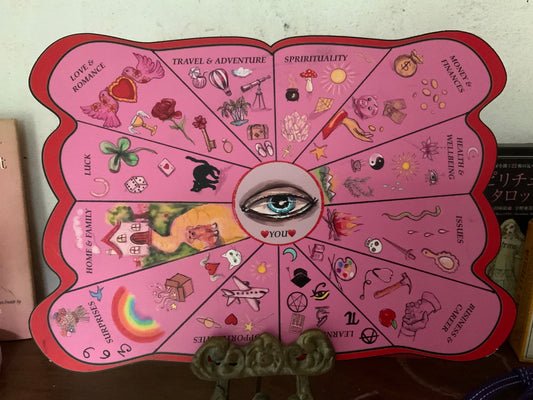 Pink Charm Casting board 30cm with 30 charms,