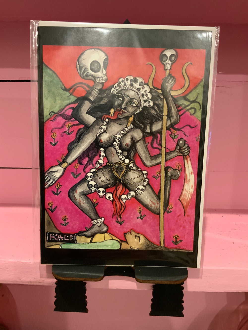 Kali-Kunstkarte [innen leer]