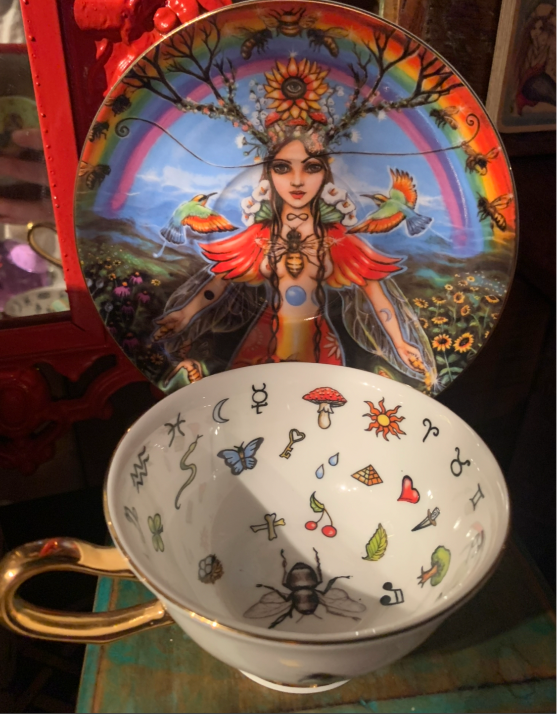 Path of Pollen Limited edition Divination tea cup and saucer