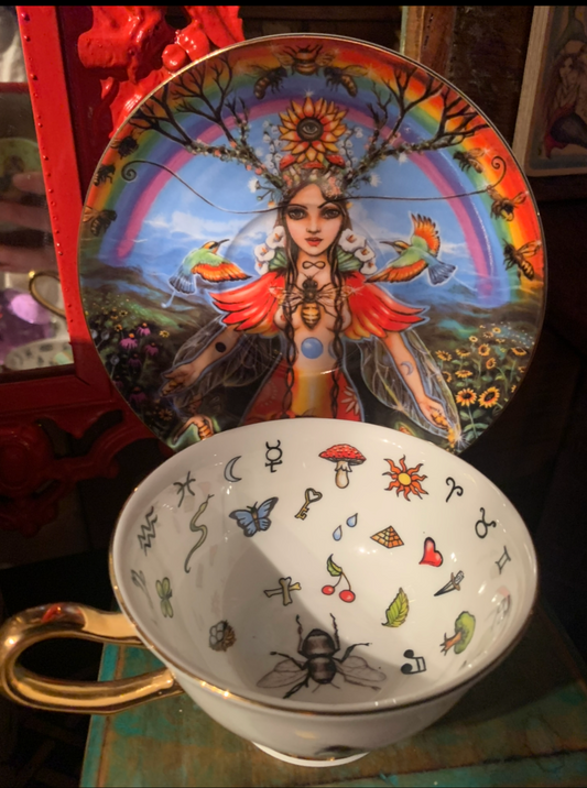 Path of Pollen Limited edition Divination tea cup and saucer