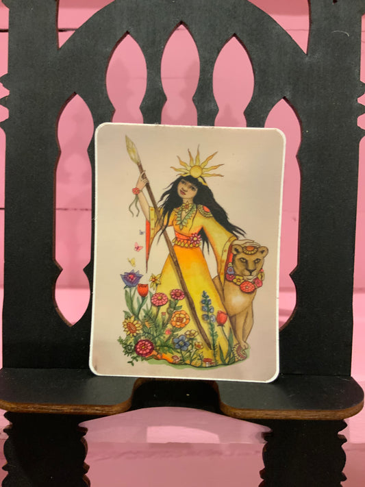 Queen of wands Sticker