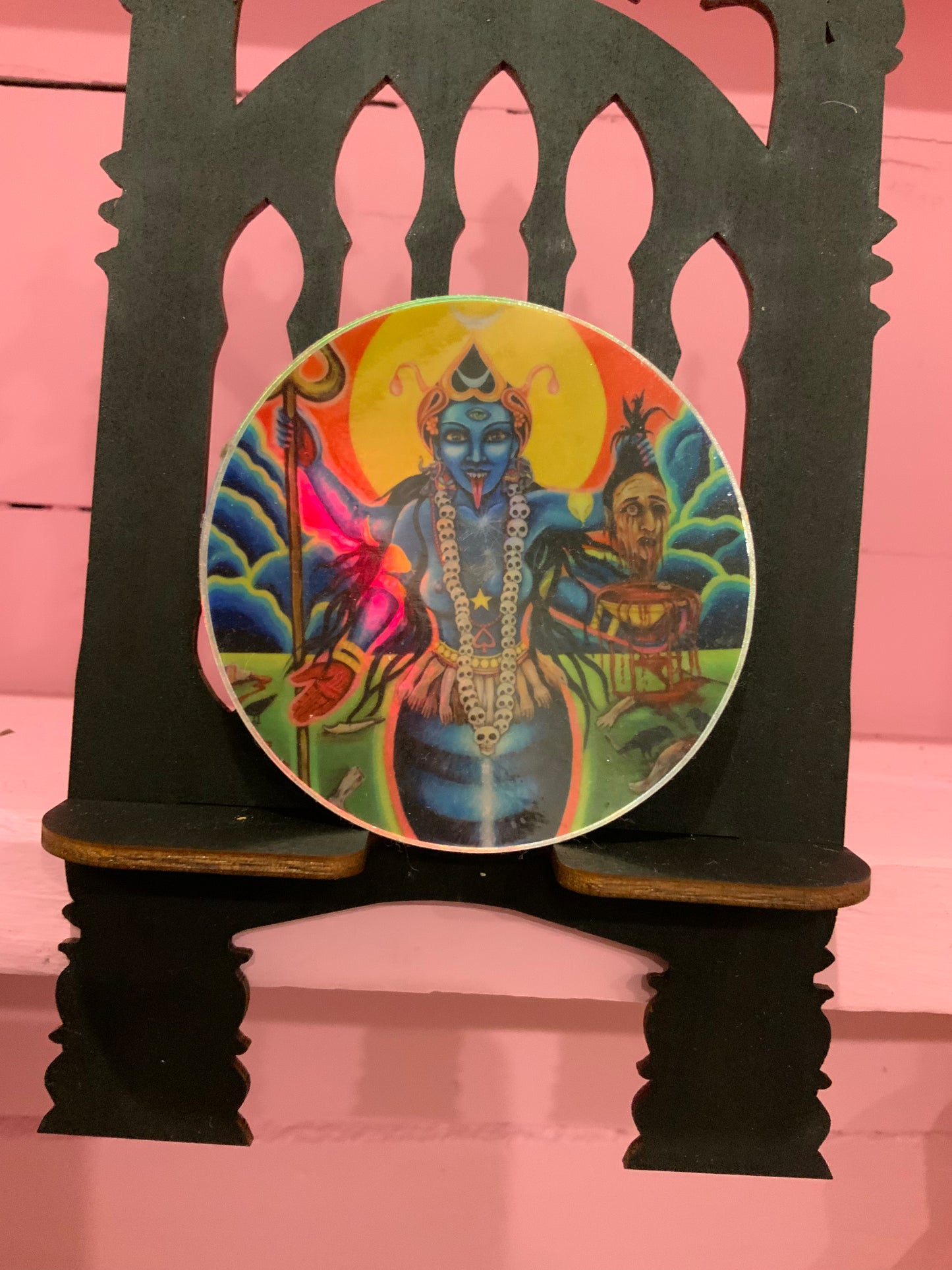 Kali Bee Holographic Round Sticker