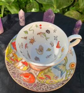 magic garden teacup and saucer set